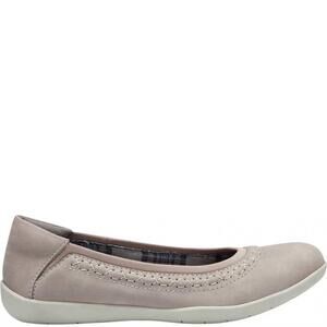 NEW EARTH ORIGINS women's fable slip on leather flat in light thistle